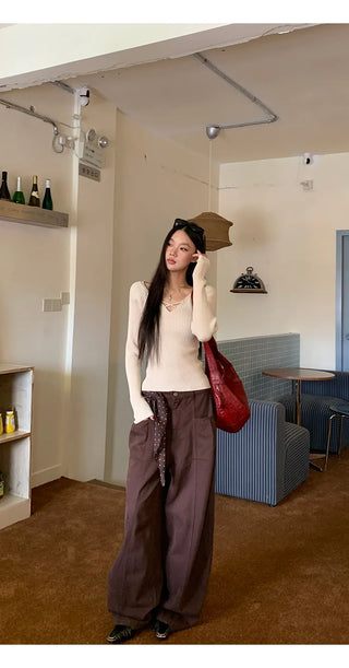 fleece wide pants