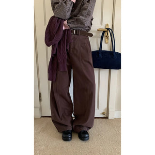 fleece wide pants