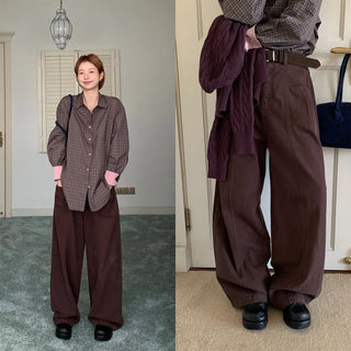 fleece wide pants