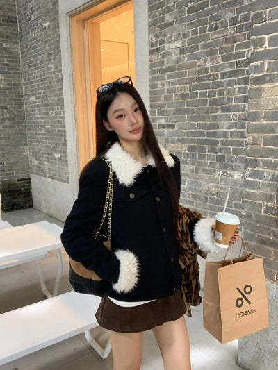 denim wool jacket