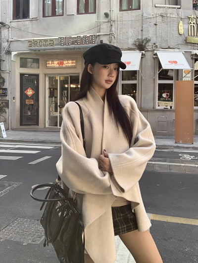 short wool coat