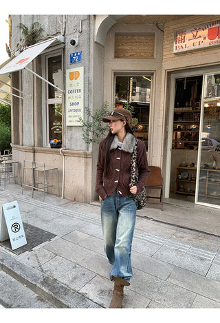 horn button cardigan