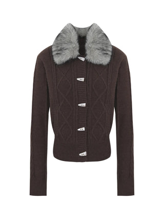 horn button cardigan