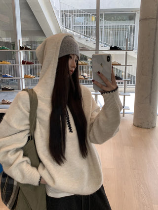 hooded niche sweater