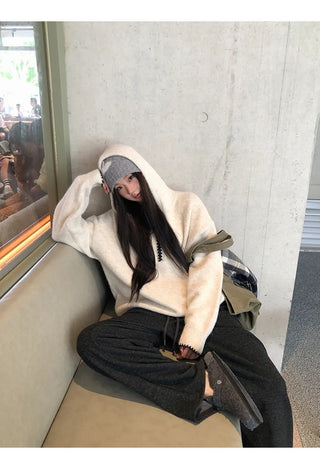 hooded niche sweater