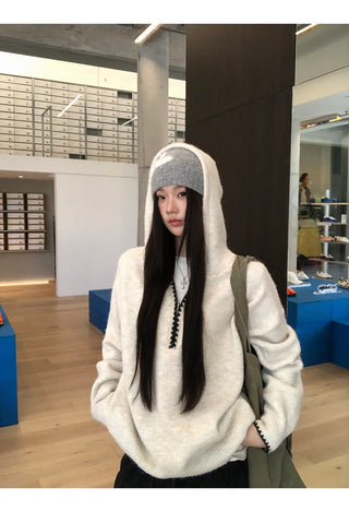 hooded niche sweater