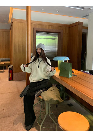 hooded niche sweater