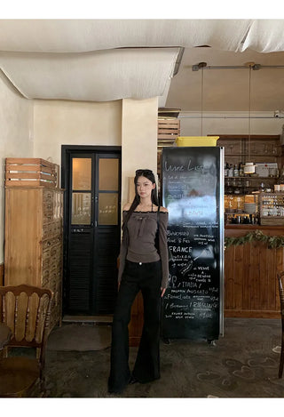 lace off-shoulder sweater