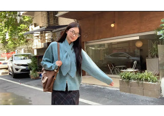 design knit cardigan