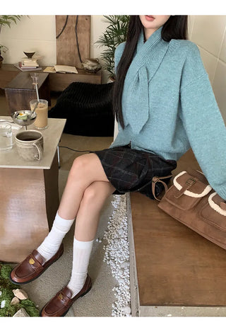 design knit cardigan