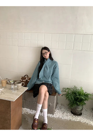 design knit cardigan