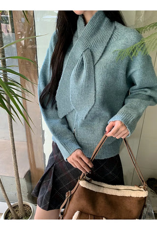 design knit cardigan