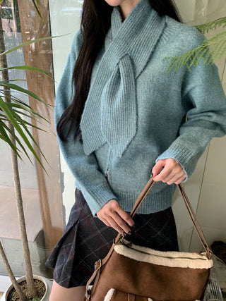 design knit cardigan