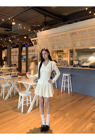 design knit sweater Skirt suit