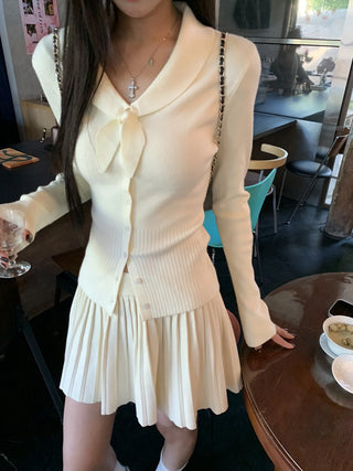 design knit sweater Skirt suit
