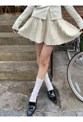 design knit sweater Skirt suit