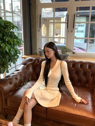 design knit sweater Skirt suit