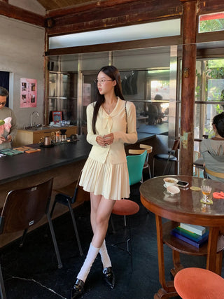 design knit sweater Skirt suit