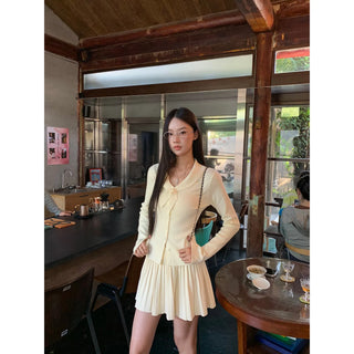 design knit sweater Skirt suit