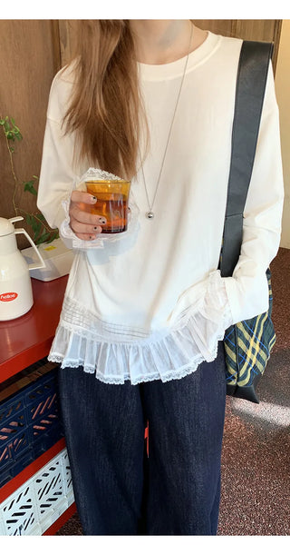 white lace top