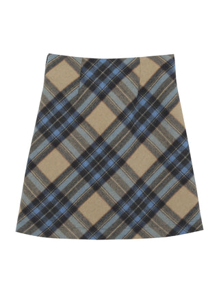 plaid wool skirt
