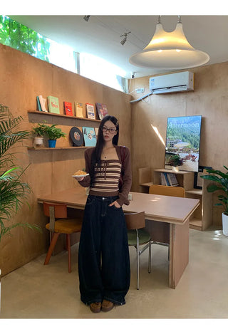 coffee knit cardigan