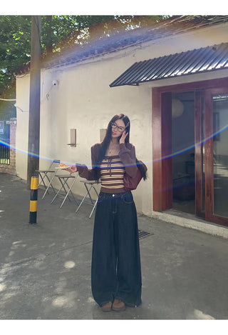 coffee knit cardigan