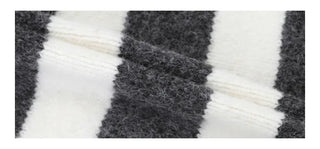 hooded striped cardigan