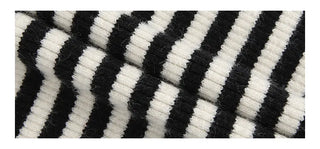 v-neck striped sweater