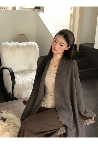 mid-length cardigan