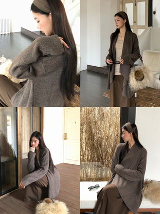 mid-length cardigan