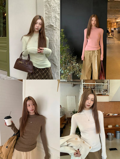 half collar sweater