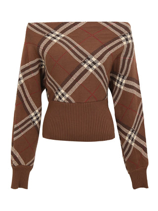 coffee plaid sweater