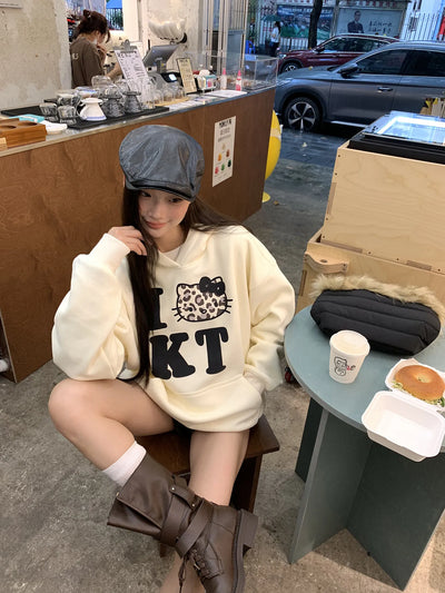 hooded lazy sweater