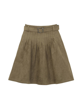 brown suede skirt