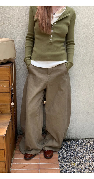 fleece wide pants
