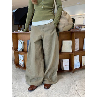 fleece wide pants