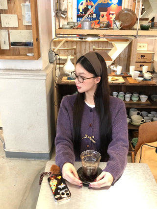 korean knit cardigan