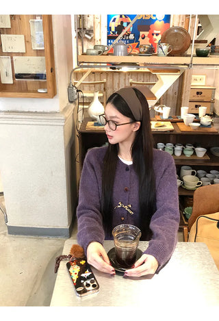 korean knit cardigan