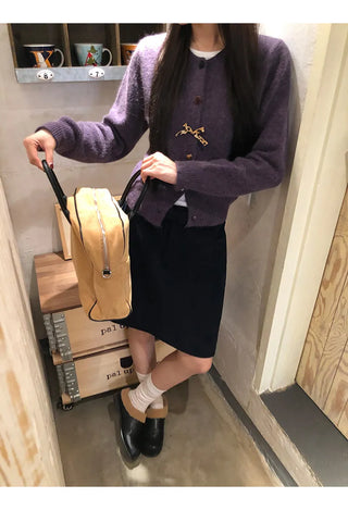 korean knit cardigan