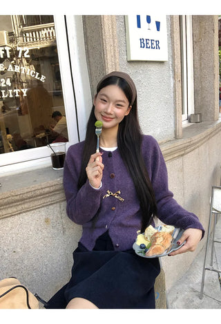 korean knit cardigan