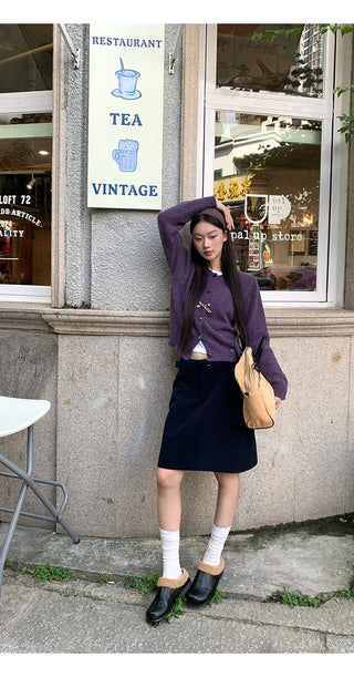 korean knit cardigan