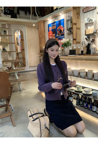 korean knit cardigan