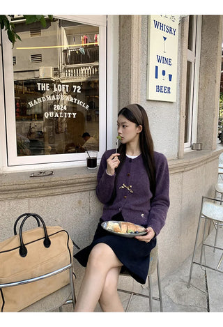 korean knit cardigan