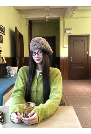 korean knit cardigan