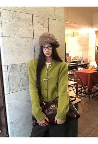 korean knit cardigan