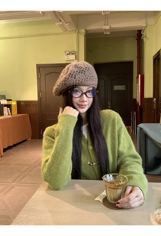 korean knit cardigan