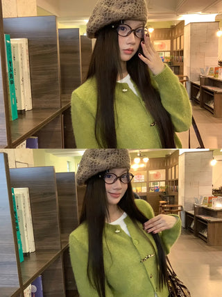 korean knit cardigan