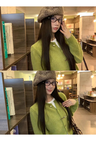 korean knit cardigan