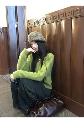 korean knit cardigan